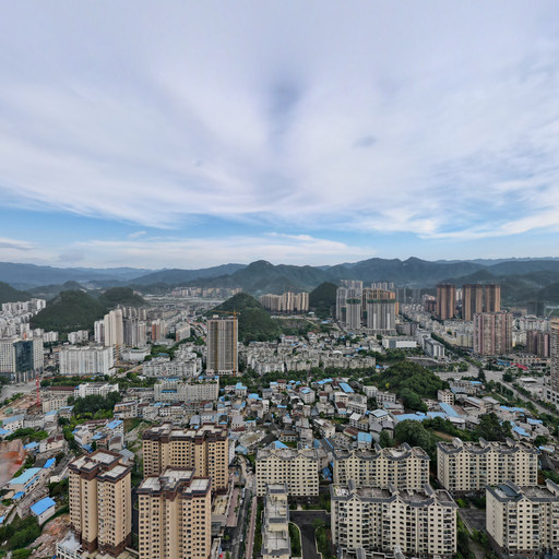 凯里开发区翁义小学航拍全景