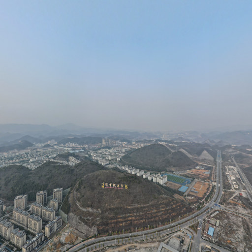 凯里开发区一角全景航拍