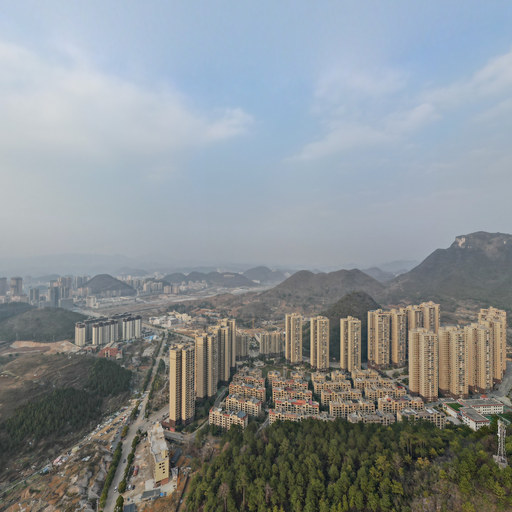 凯里开发区208广场全景航拍