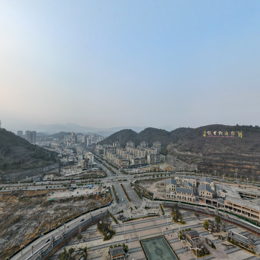 凯里高铁南站全景航拍